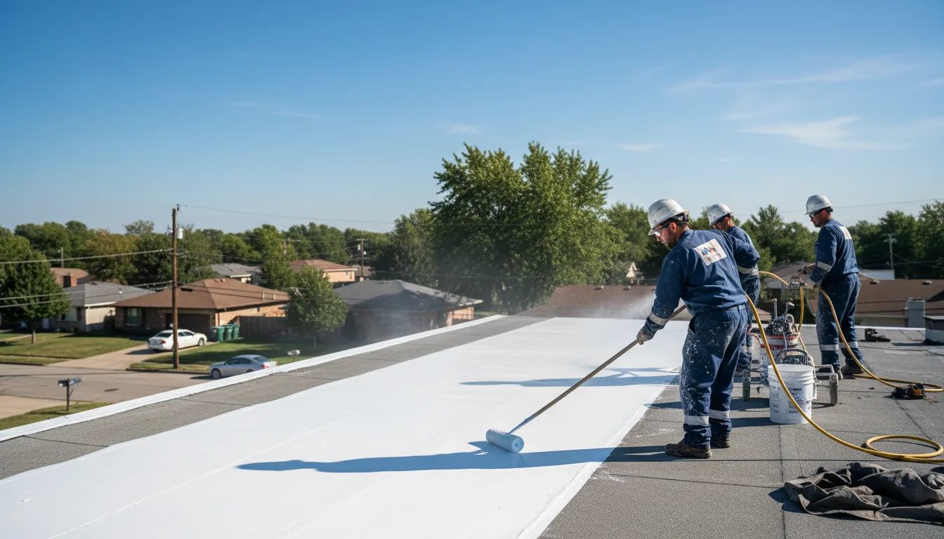 Commercial roof coating in Sycamore, GA near me